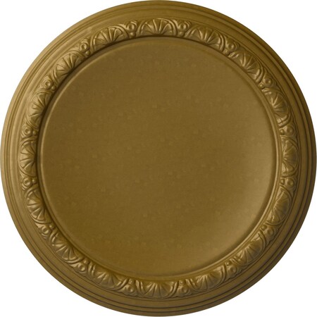 Carlsbad Ceiling Medallion (Fits Canopies up to 14 1/4"), Hand-Painted Gold, 19 1/2"OD x 1 3/4"P